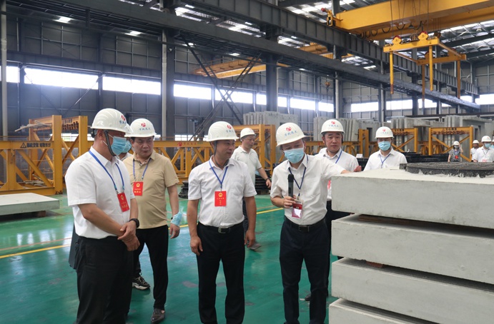 胡靈驅蒞臨市政遠大公司調(diào)研裝配式建筑