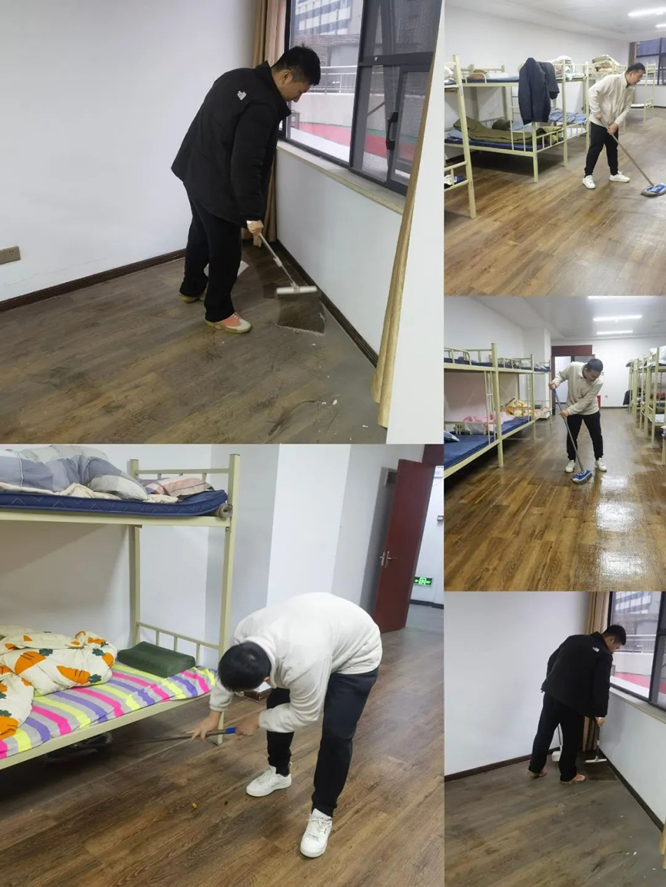 機關(guān)團支部組織志愿者開展“扮靚新宿舍，溫情暖人心”集中清掃活動